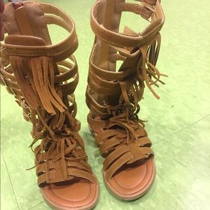 Toddler Girl Suede Gladiator Sandals